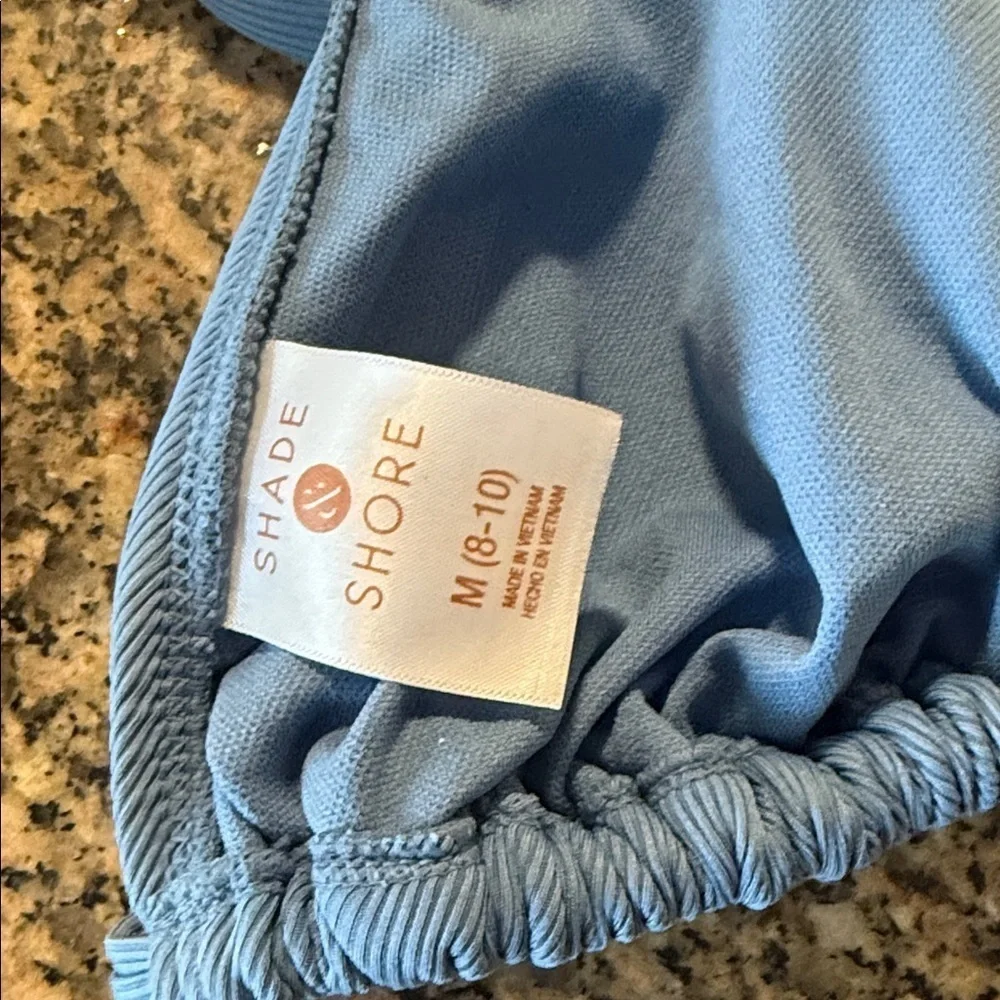 Blue Triangle Bikini Top M (8-10)